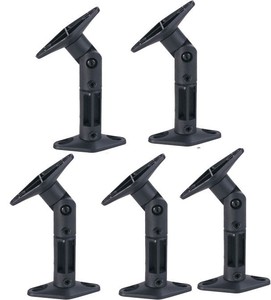 5 Pack Universal Ceiling Wall Satellite Speaker Mount Brackets