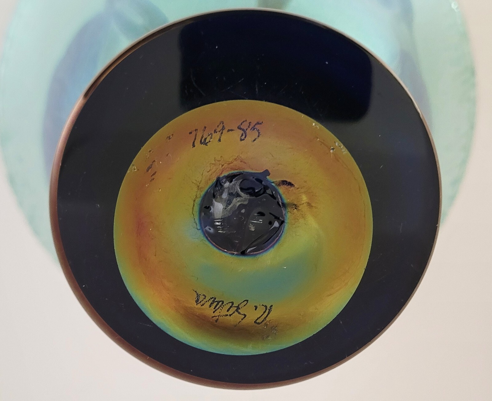 Vintage Signed Richard Satava Iridescent Art Glass Vase 1522 | eBay