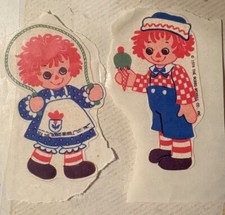 Vintage 1974 Raggedy Ann And Andy Stickers