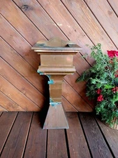 Vintage Modern Art Copper Downspout  Smoking Stand Ashtray by S. Bohunicky