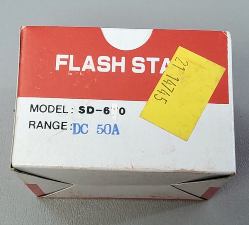 Brand New Flash Star SD-6 0 DC50A Analog Panel Mount Amp Meter Reads 0A-50A - Picture 3 of 6