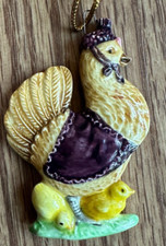 1983 SCHMID BEATRIX POTTER SALLY HENNY PENNY HANGING ORNAMENT O 13