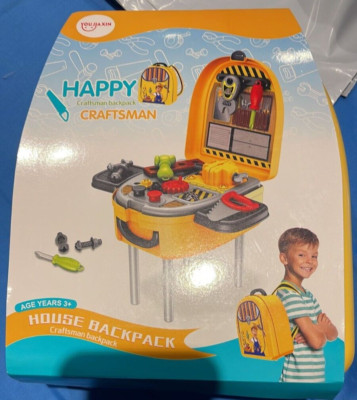 Happy Craftsman Rucksack Rollenspielwerkzeug Kleinkind mit Rucksack