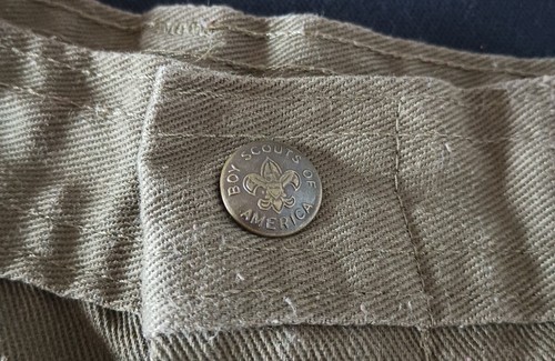 Boy Scouts of America Shorts Youth Size 16 Green Cargo Uniform Elastic Waist 28 - Picture 7 of 14
