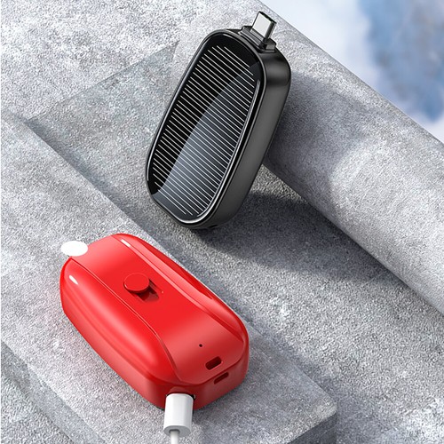 Portable Mini Solar Power Bank TYPE-C Charger for iphone Mobile Phone 1200mAh - Picture 5 of 11