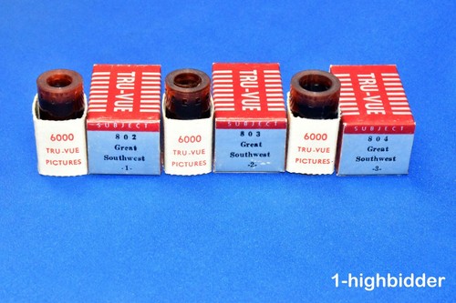3x Vintage 1940 Great Southwest Tru-Vue 3D Stereo Photos Film Strip Stereoviews - Picture 2 of 7
