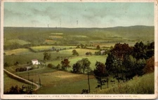 Cherry Valley-View From Trolly-Delaware Water Gap, Pa-Vintage Postcard