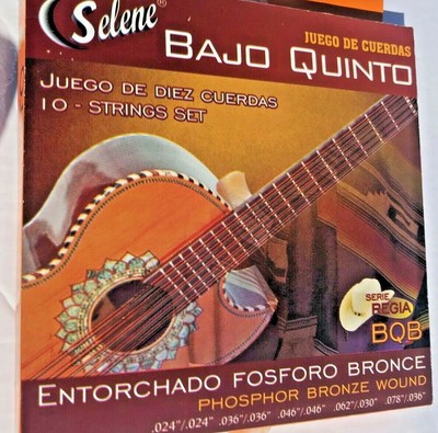 Bajo Quinto String (Selene BQB 10 Cuerdas Entorchado Fosforo Bronce | eBay