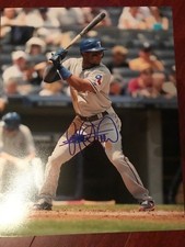 Texas Rangers Elvis Andrus Autographed Signed 11x14 Photo COA #2