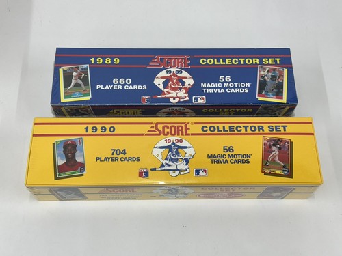 1989 & 1990 Score Collector Complete Sets Sealed Baseball Cards Lot