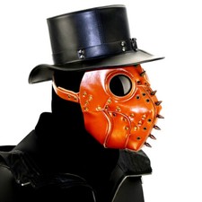 Plague Doctor Mask Steampunk Bird Nose Halloween Leather Costume Cosplay Masks