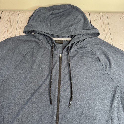 Dunning Golf Full Zip Up Hoodie Hooded Sweatshirt Navy Blue Mens Size Large - Picture 3 of 9