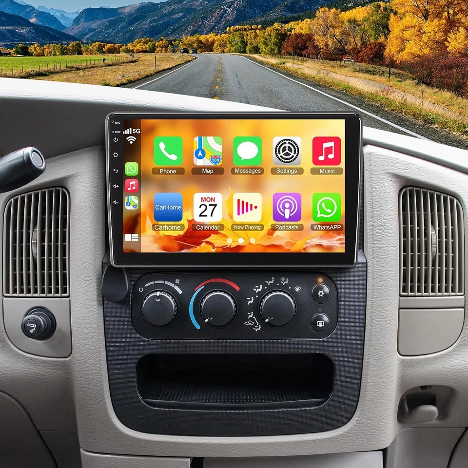 Android 13 CarPlay Car Stereo Radio GPS For 2002-2005 Dodge Ram 1500 2500 3500 Foto 2 de 4