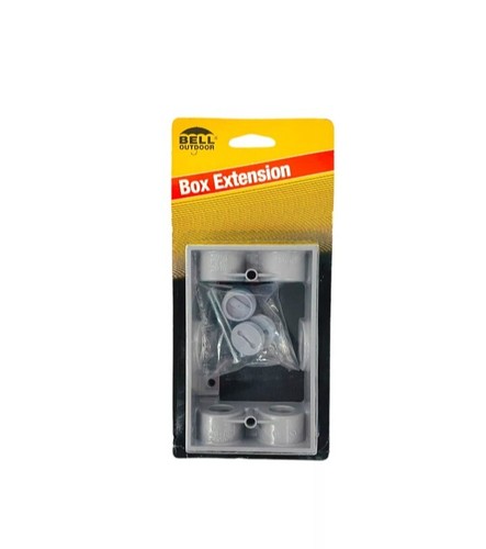 Adaptador de caja de extensión resistente a la intemperie Hubbell Bell exterior 5400-5 gris de 1 velocidad - Imagen 7 de 7