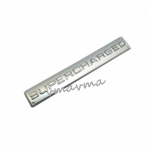 1x NEW SUPERCHARGED Trunk Badge Emblem Black or silver - Foto 5 di 10