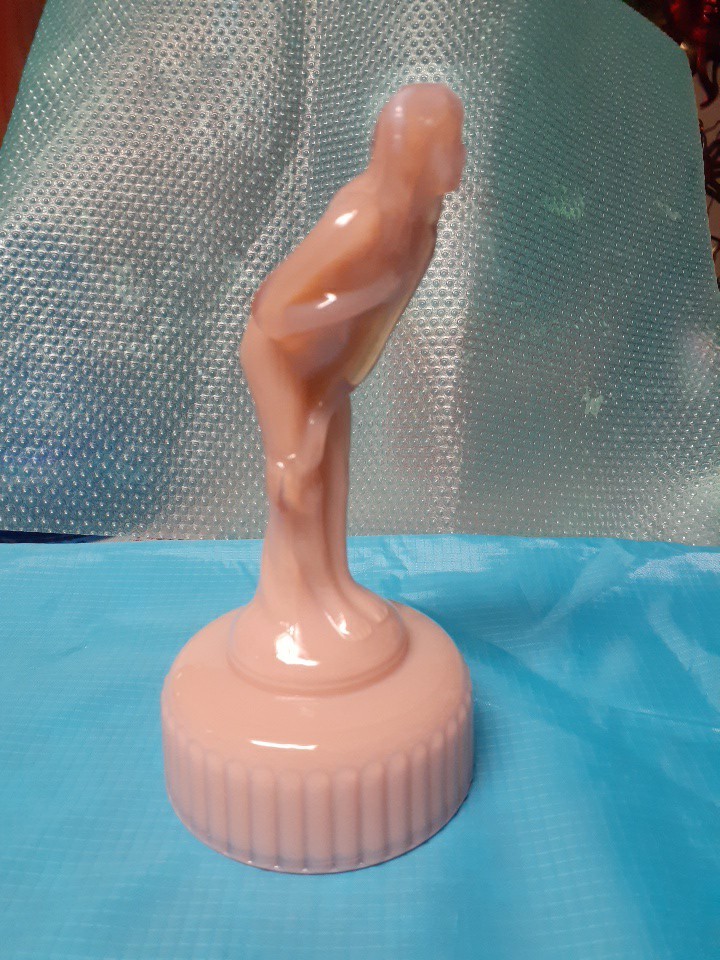 Imperial Glass NUDE Venus Rising Lady Bashful Charlotte Pink Opaline Figure