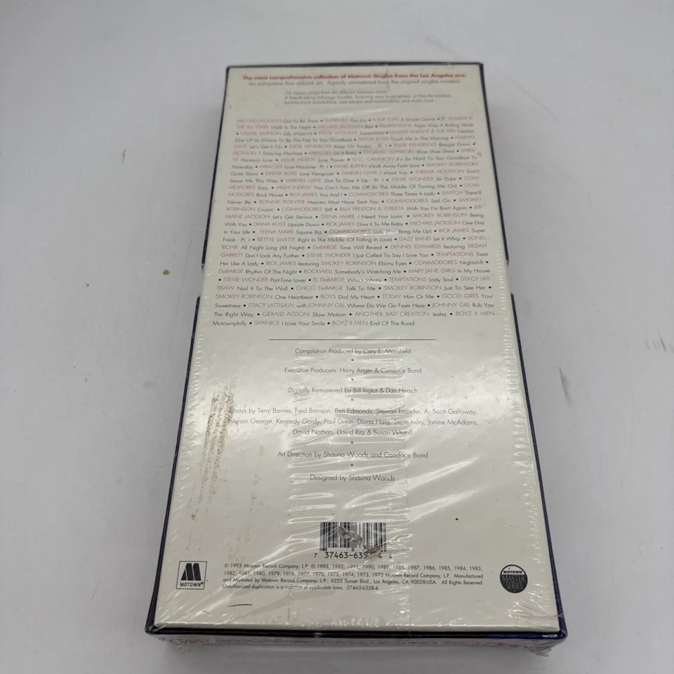 Hitsville USA Vol 2 The Motown Singles 1972-1992 Cassettes Box Set 4 New - Image 2 of 4
