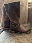 womens harley davidson boots size 8.5. Black/ Gray