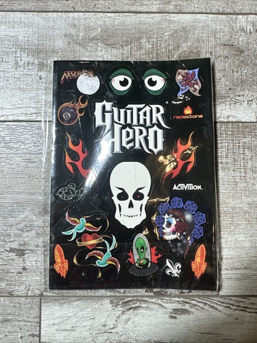 GENUINE Guitar Hero World Tour Decals / Stickers Set Video Game Activision - NEW - Picture 2 of 3