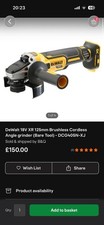 DeWalt 18V XR 125mm Brushless Cordless Angle grinder (Bare Tool) - DCG405N-XJ