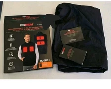 32 Degree Heat Medium Vest 3 Settings Rechargeable Up To 6 Hours Size L NEW