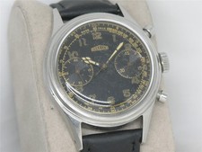 VINTAGE 38MM ANGELUS CHRONOGRAPH GILT DIAL CA...
