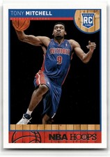Tony Mitchell 2013-14 Hoops #293 RC Detroit Pistons