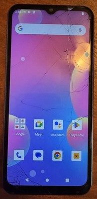 Soho Style 32GB Blue S65 (Unlocked) Good Used CRACKED Glass Working Well!!