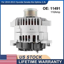 Alternator Oem 11491 For 2010-2013 Hyundai Sonata 2011-13 Kia Optima 2.4l 110a Alternator Oem 11491 For 2010-2013 Hyundai Sonata 2011-13 Kia Optima 2.4l 110a