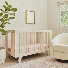 Babyletto Hudson 3-in-1 Convertible Bed Does NOT Inc Toddler Rail Washed Natural