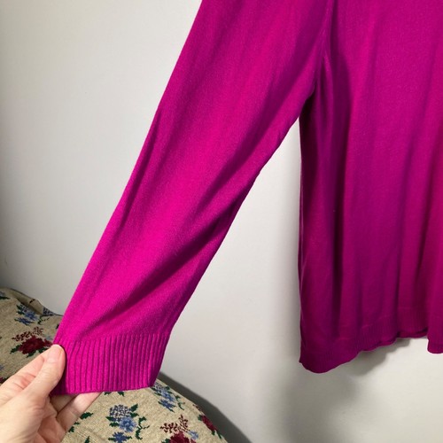 Katherine Barclay Kaschmirmischung Pullover Magenta Rosa 3X - Bild 5 von 7