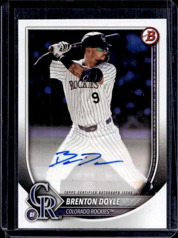 2025 Bowman Brenton Doyle Chrome Rookies and Veterans Auto #PRV-BD Rockies