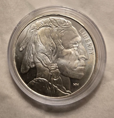 Highland Mint 1oz Silver Buffalo Round