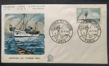 Enveloppe Premier Jour FDC Journée Du Timbre 1960 Oblitéré Paris N° 1245