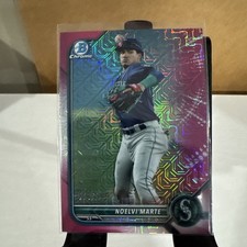 NOELVI MARTE 2022 BOWMAN CHROME MEGA BOX PINK MOJO REFRACTOR /199 