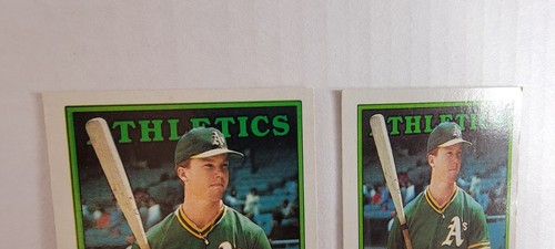 Two Mark McGwire Rookie Cards - 1988 Topps #580 - Picture 3 of 6