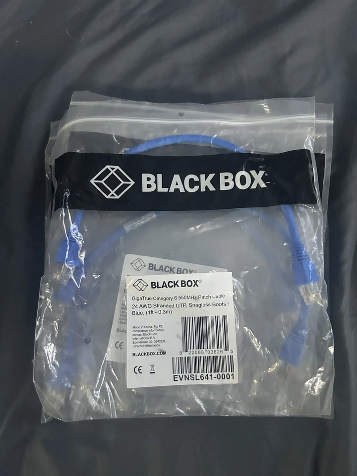 ¡Cables de conexión de categoría 6! ¡LOTE de surtidos! ¡Caja negra! ¡Longitudes y colores surtidos! Foto 3 de 4