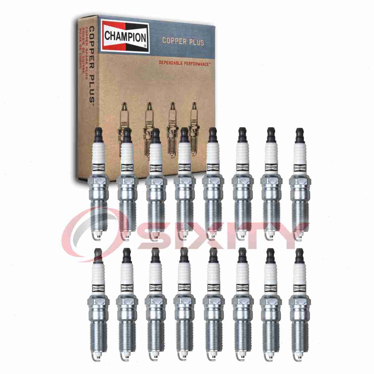 16 pc Champion Copper Plus Spark Plugs for 2007-2008 Chrysler Aspen 5.7L V8 si