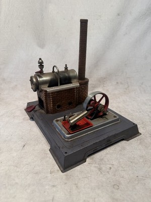 WILESCO D10 STEAM ENGINE WILHELM SCHRODER GERMAN TOY TRAIN BRASS BOILER FLYWHEEL
