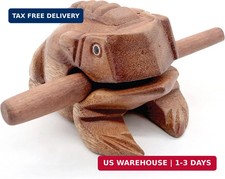 BSIRI 4" Frog Guiro Rasp - Small Instrument Musical Wooden Percussion Wood Block