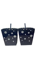 2 Packs Zak Popcorn Bucket With 16.5Oz PP Straw Tumbler Set Snowflake Dark Blue