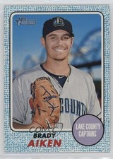 2017 Topps Heritage Minor League Edition Blue 50/99 Brady Aiken #68 0t2
