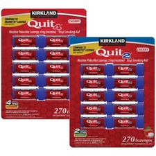 Kirkland Quit 2mg or 4mg Cherry Nicotine Polacrilex Lozenge 270 Ct Exp: 08/26