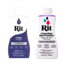 RIT Dye Indigo ColorStay Fixative for Long Lasting Color Fabrics and Projects