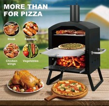 DMS® Pizzaofen PM-3000 – mobiler Outdoor Holzofen - Pizzastein & Grillrost