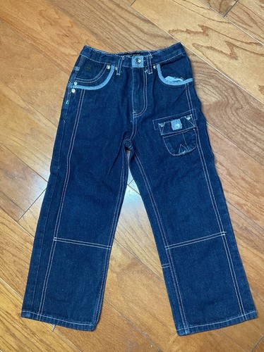 Roca Wear Jeans Youth Size 7 HIGH RISE relaxed DISTRESSED GRUNGE STREET JEANS - Picture 2 of 7