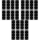 24 stücke Eisenbogenplatte Hochleistungs-flache Halterung gerade Klammer mit 8