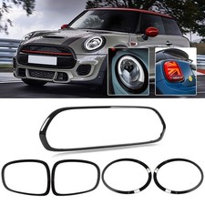 Scheinwerfer Rückleuchten Grill Rahmen Schwarz Glanz für Mini Cooper F55 F56 F57