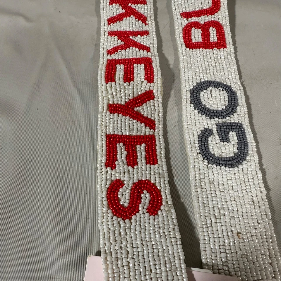 Ohio State Go Buckeyes Beaded Game Day Purse Strap Handbag Crossbody Stadium New - Image 4 of 4