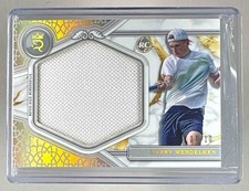 HARRY WENDELKEN 2024 Topps Royalty Tennis Rookie Jumbo Relic Patch GOLD /10 RC